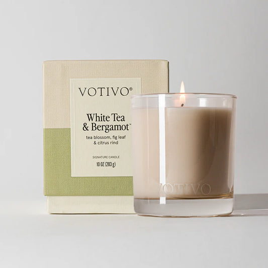 Votivo White Tea & Bergamont Candle - 10 oz.
