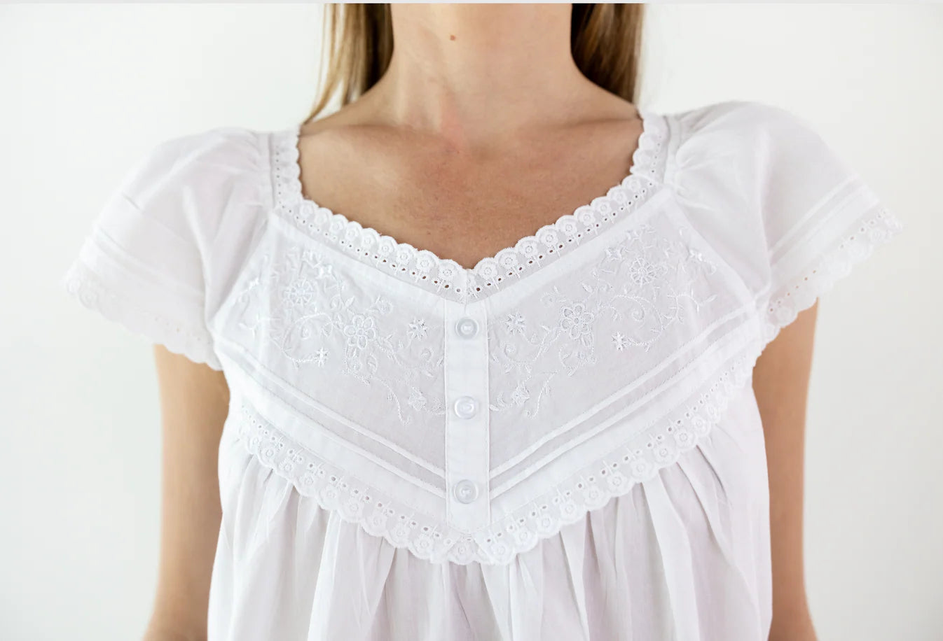 Jacaranda Living Valerie Nightgown Cap Sleeve