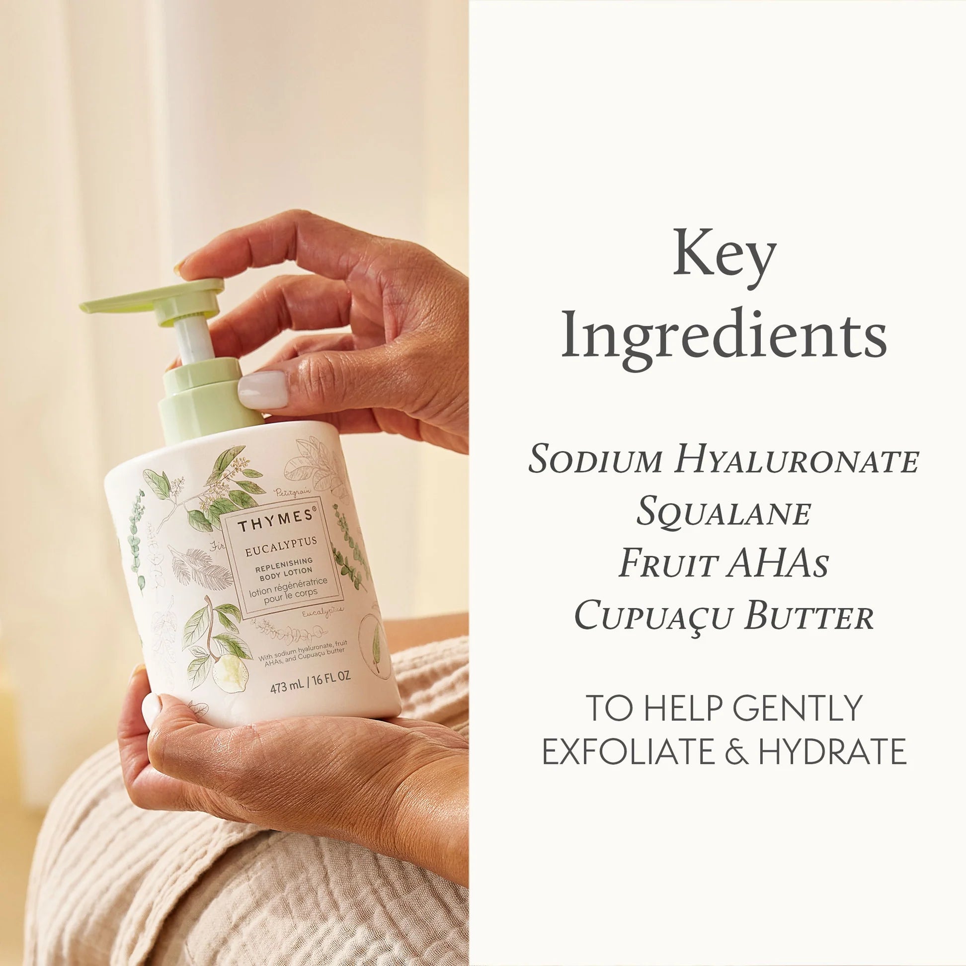 Thymes Bergamot Nectar Replenishing Body Lotion 16 oz