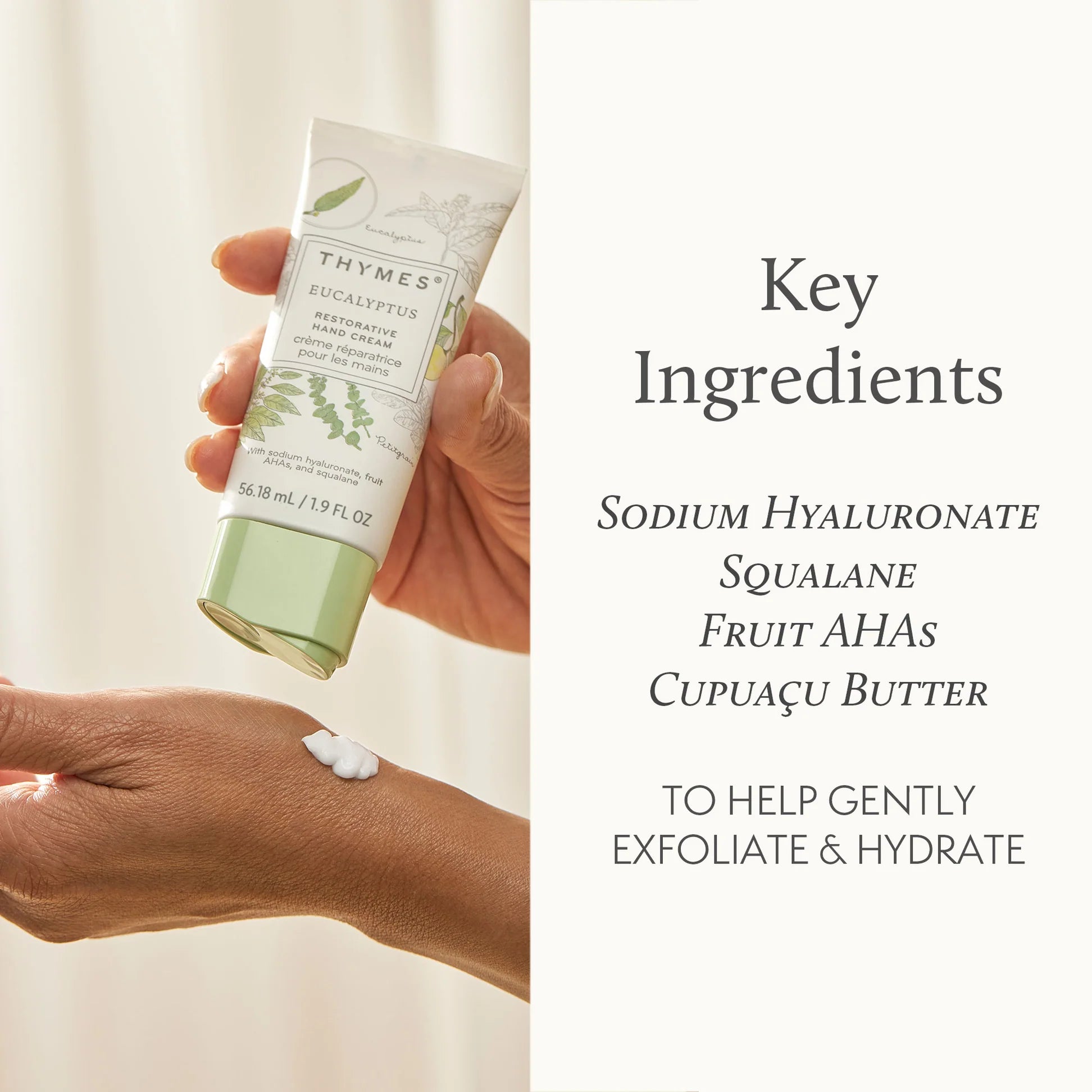 Thymes Eucalyptus Restorative Hand Cream 1.9 oz