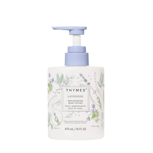 Thymes Lavender Replenishing Body Lotion 16 oz