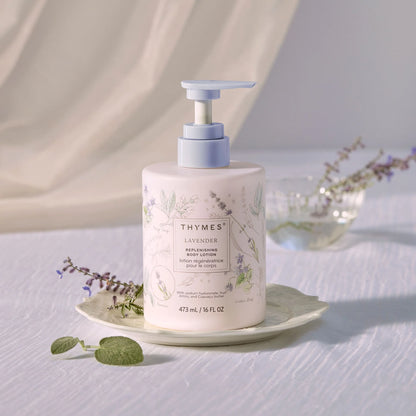 Thymes Lavender Replenishing Body Lotion 16 oz