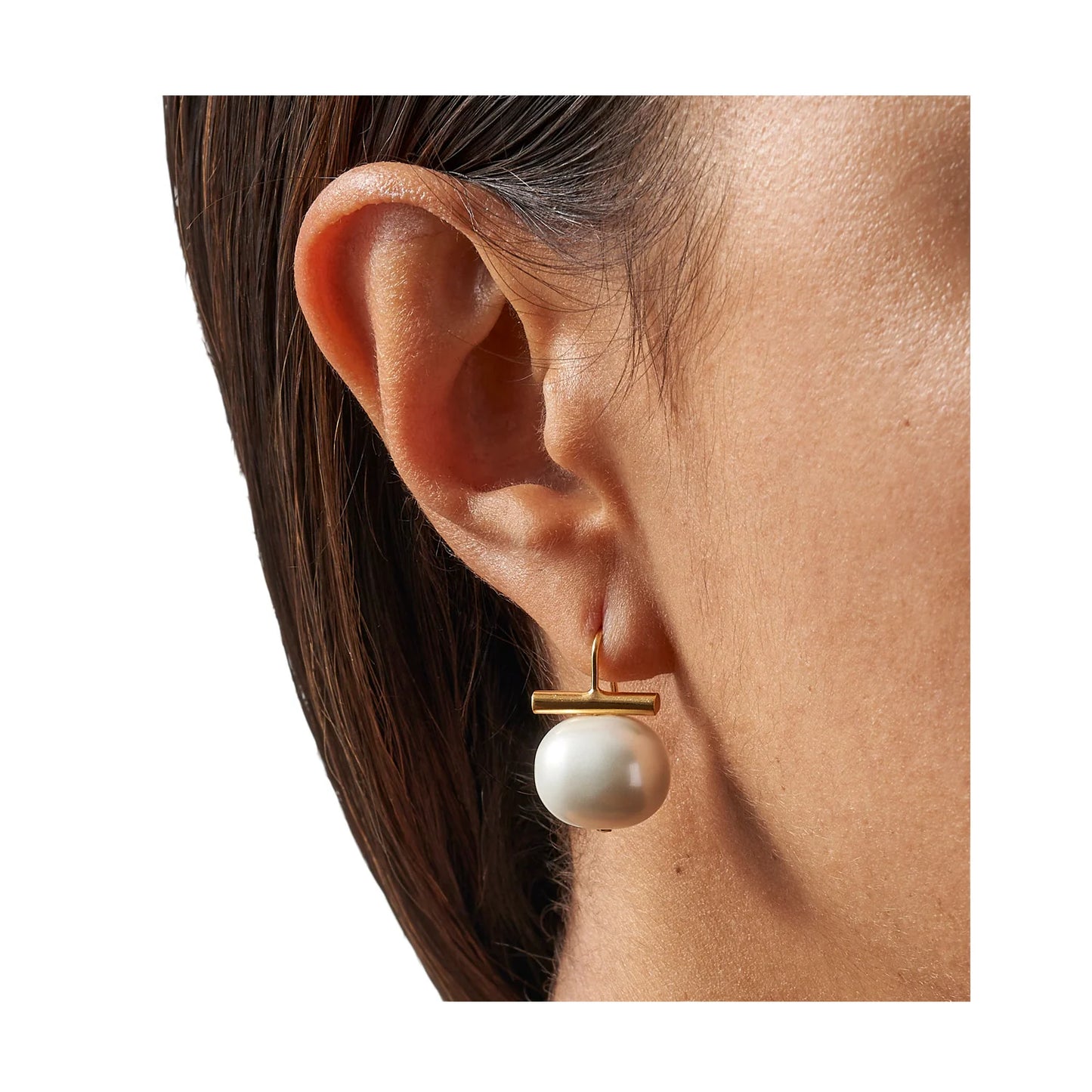 CC & Co by Catherine Carino Classic Forever Fave Pebble Pearl Earring - Medium