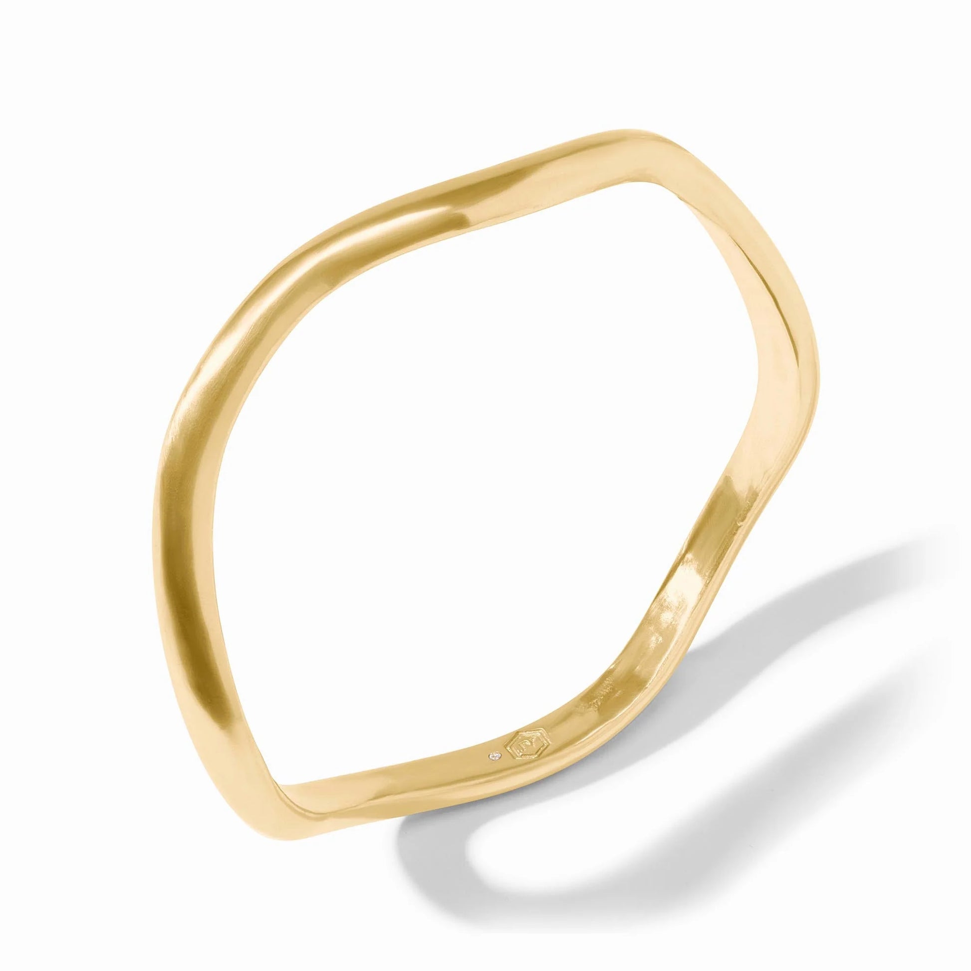 Julie Vos Wave Gold Bangle - La Petite Maison