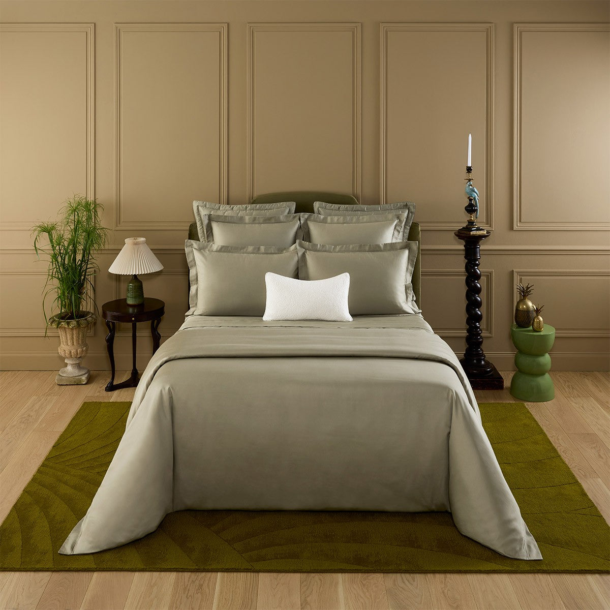 Yves Delorme Triomphe Duvet-  Kaki