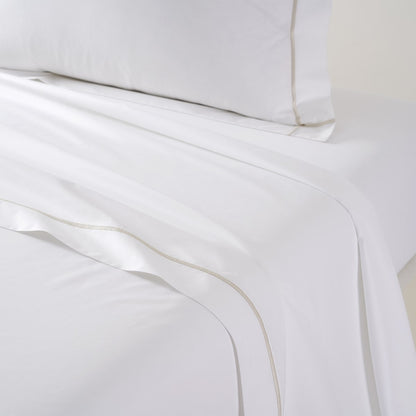 Yves Delorme Athena Flat Sheet - Nacre