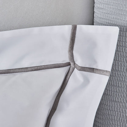 Yves Delorme Athena Sham -  Platine