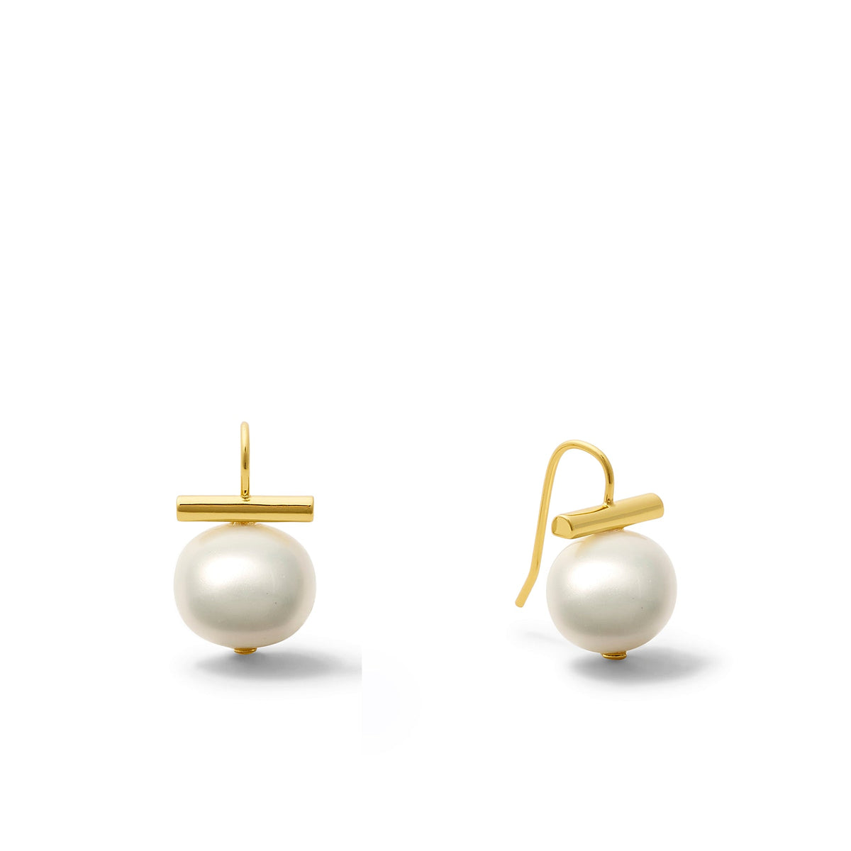 CC & Co by Catherine Canino Petite & Sweet Pebble Pearls Earring - Baby White