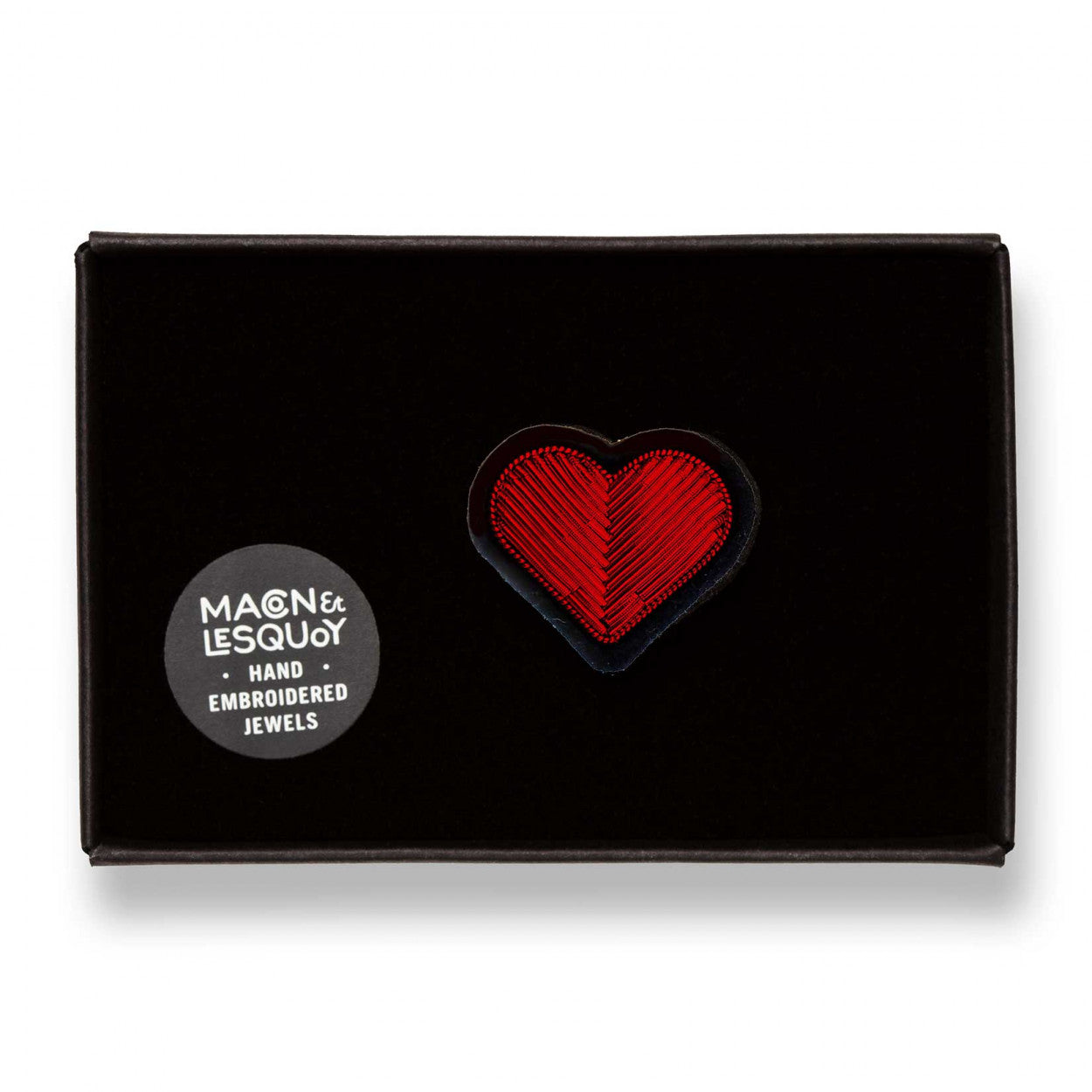 Macon & Lesquoy - Red Heart Brooch