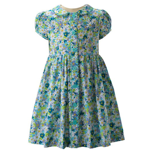 Scatter Daisy Blue Dress