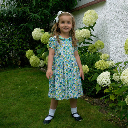 Scatter Daisy Blue Dress