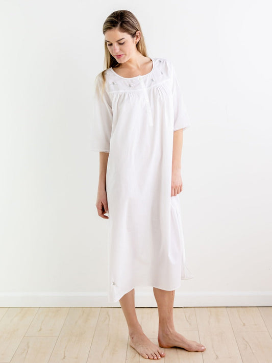 Jacaranda Living Bee Nightgown 3/4 Sleeve