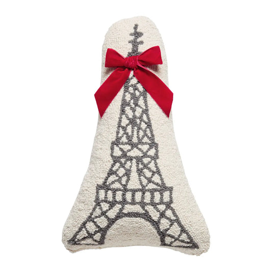 Peking Handicraft Eiffel Tower Hooked Pillow - 12x20
