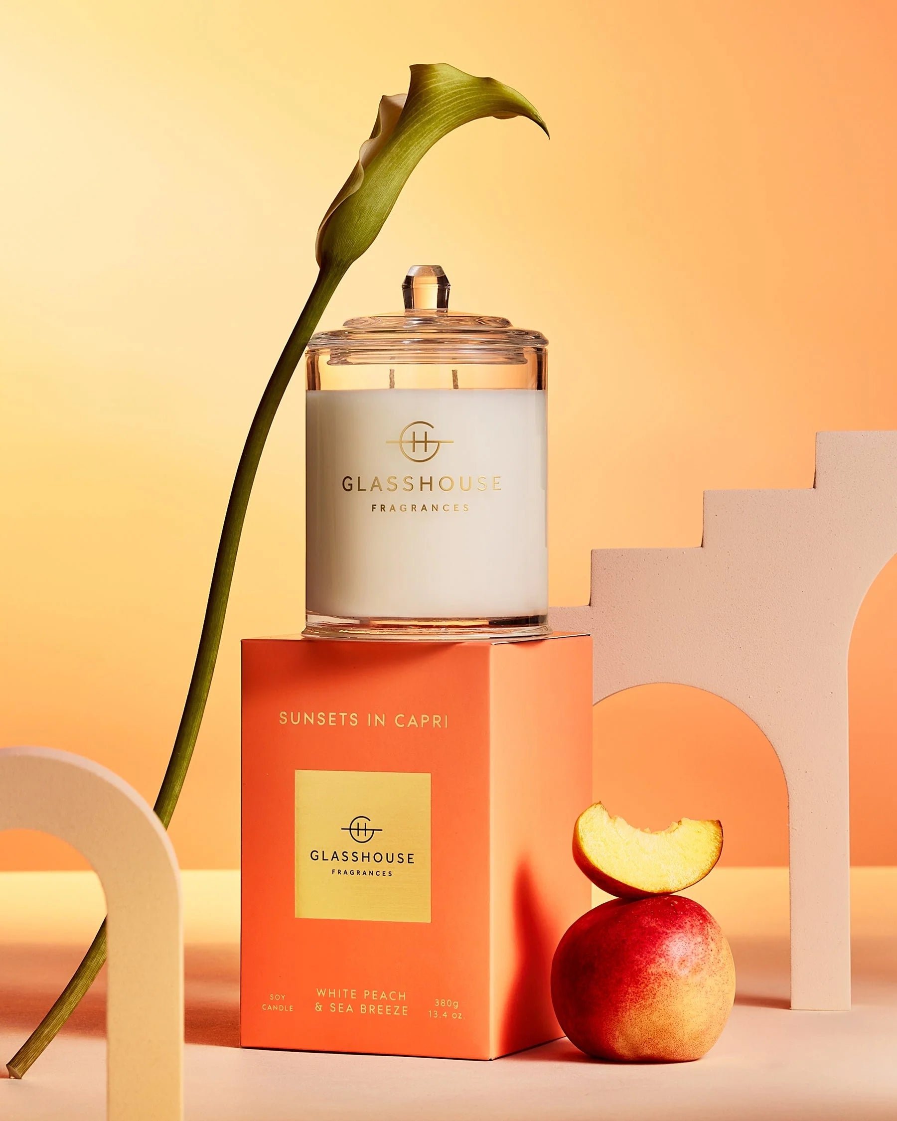 Glasshouse Sunsets in Capri Candle