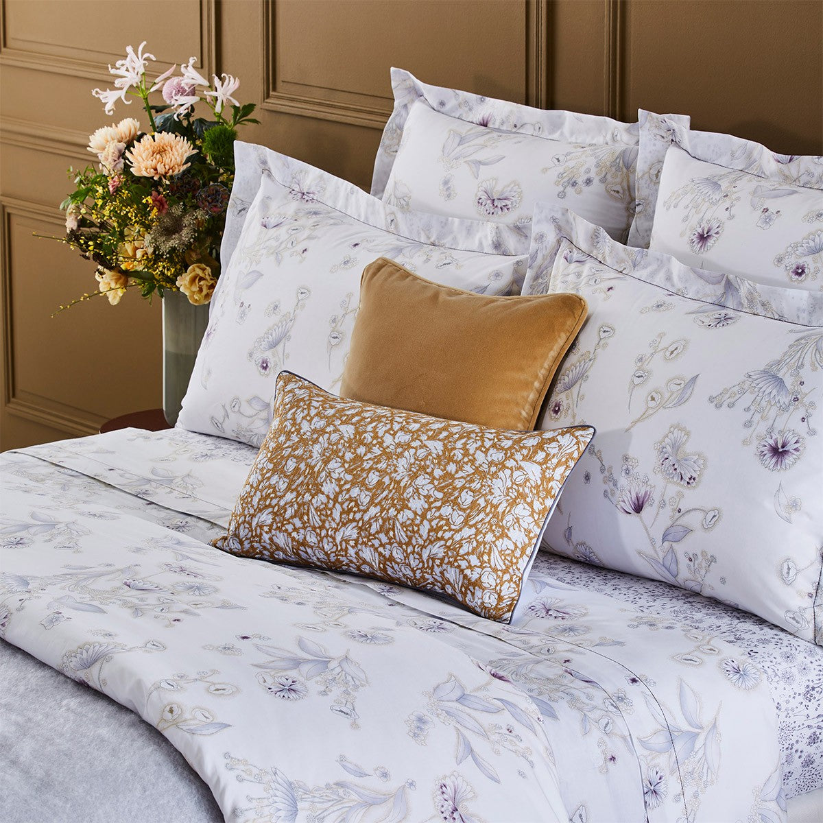 Yves Delorme Givre Flat Sheet- La Petite Maison