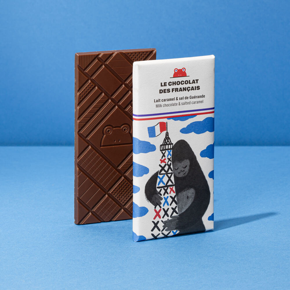 Le Chocolat des Français King Kong Milk Chocolate bar w/ Salted Caramel