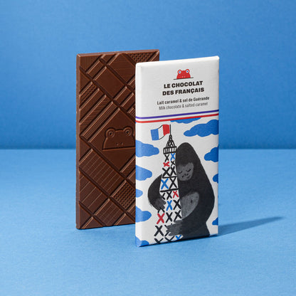 Le Chocolat des Français King Kong Milk Chocolate bar w/ Salted Caramel