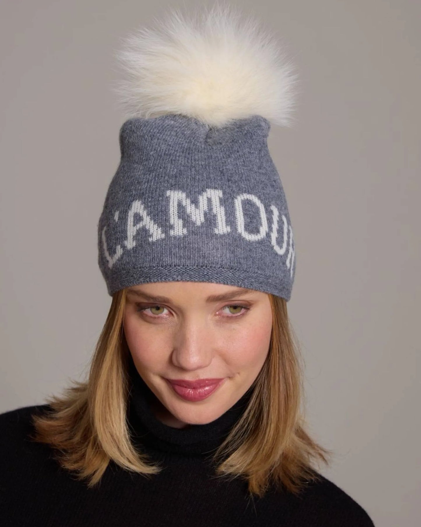 Alashan Merino L'Amour Pom Pom Hat