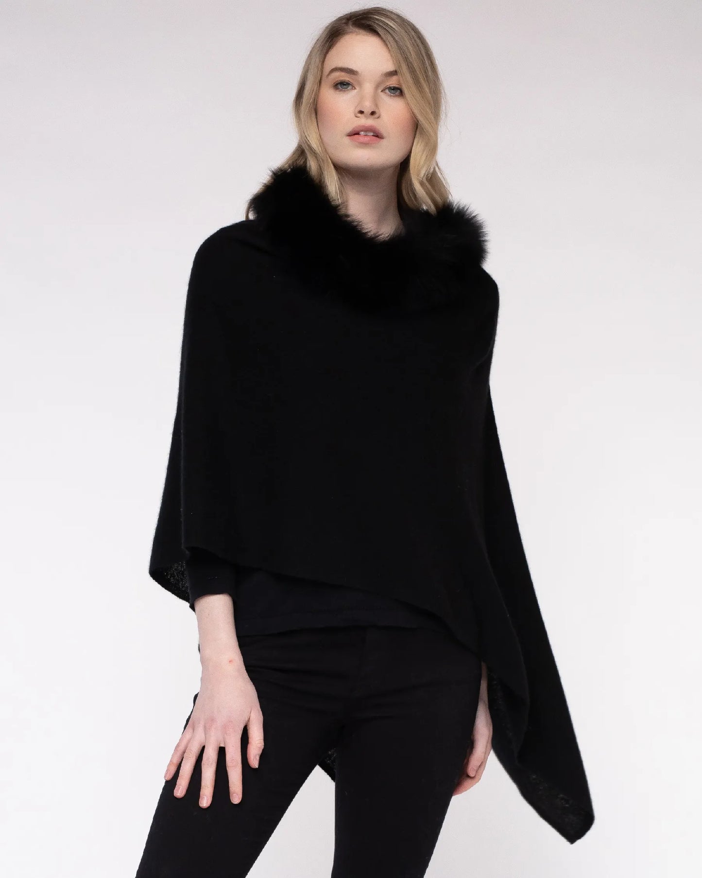 Alashan 100% cashmere topper black