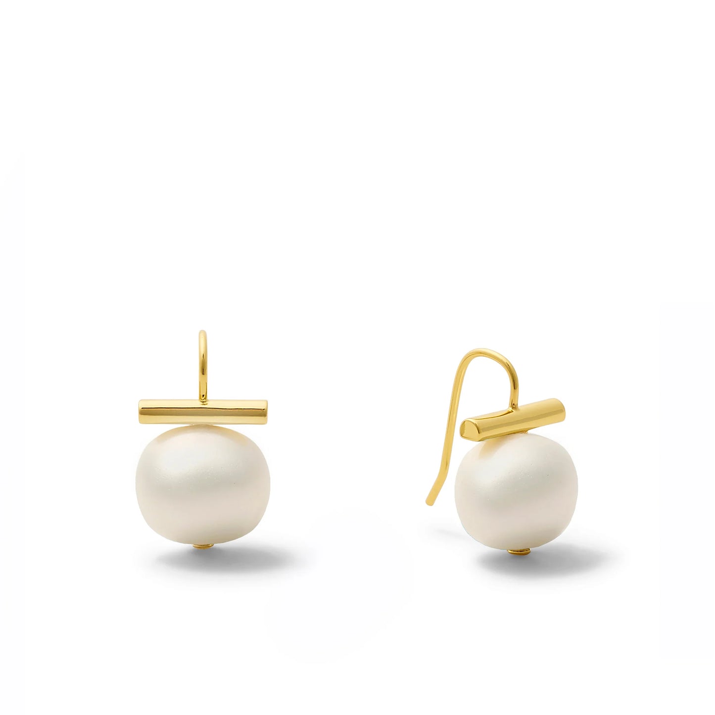 CC & Co by Catherine Carino Classic Forever Fave Pebble Pearl Earring - Medium