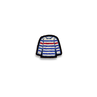 Macon & Lesquoy- Frenchy Striped T-Shirt Brooch