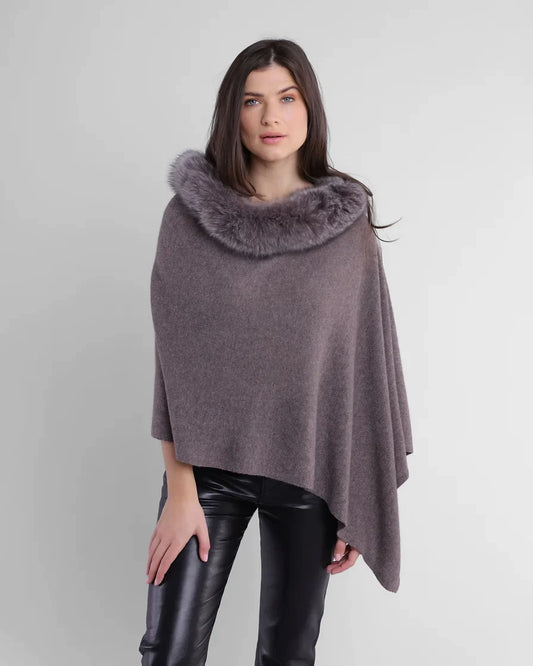 Alashan 100% cashmere topper - Portobello