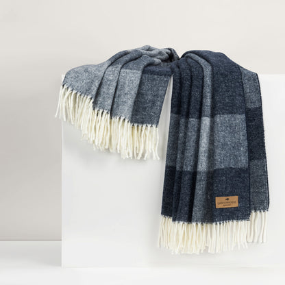Lands Downunder Hampton Plaid Herringbone Throw