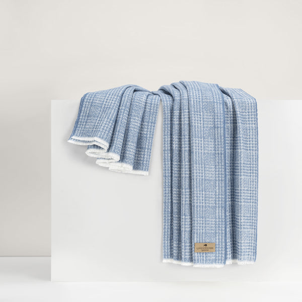 Lands Downunder Chambray Sutton Plaid Throw