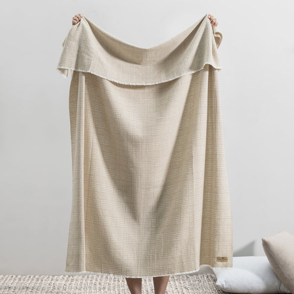 Lands Downunder Dune Sutton Plaid Throw