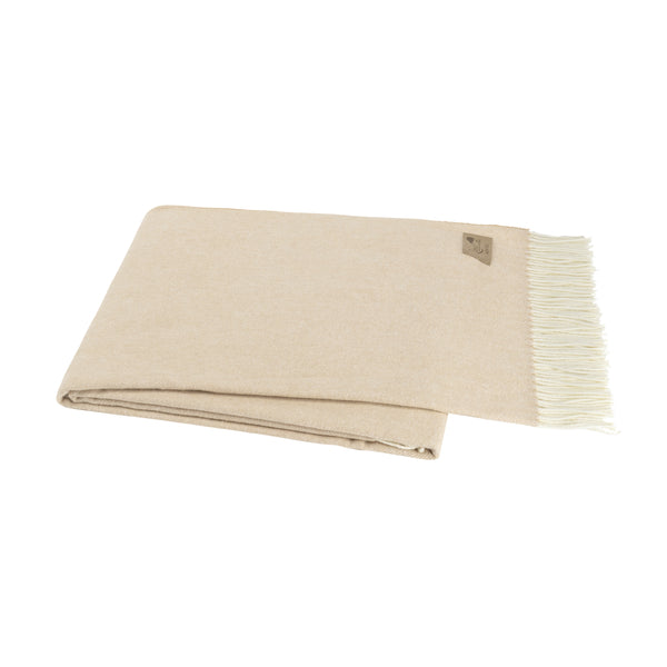 Lands Downunder Italian Herringbone Throw - Sand