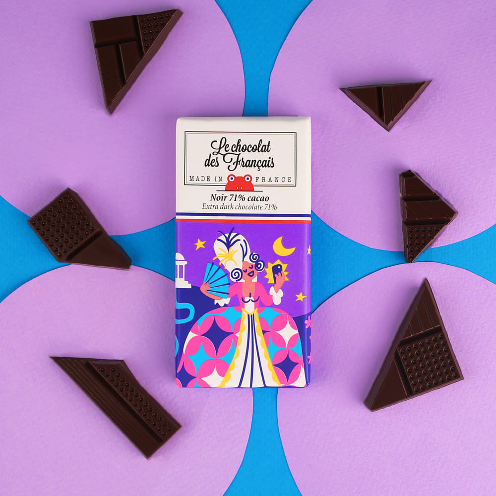 Le chocolat des Français Le Trianon Dark Chocolate Bar- La Petite Maison