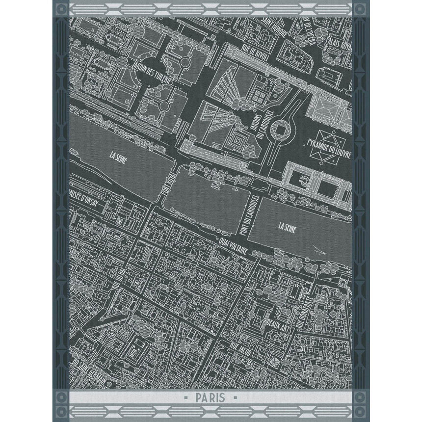 Le Jacquard Francais Vol D'oiseau Paris Tea towel