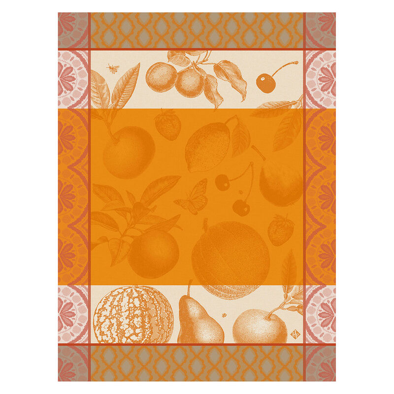 Le Jacquard Arrière-Pays Tea Towel - Orange
