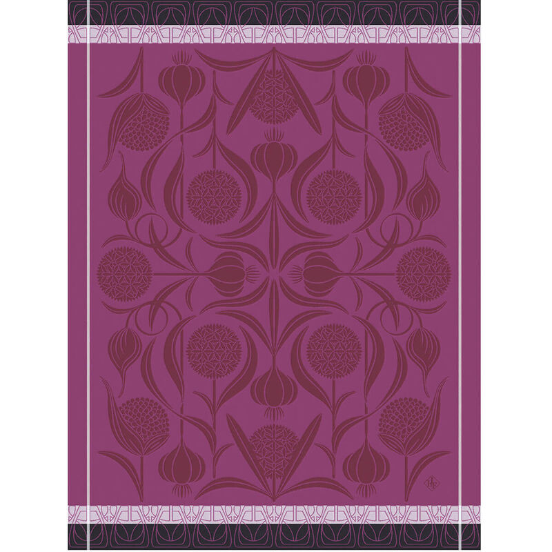 Le Jacquard Français L'ail Tea towel - Purple- La Petite Maison
