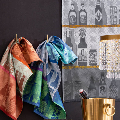 Le Jacquard Français Neo Brasseurs Tea Towel -Grey