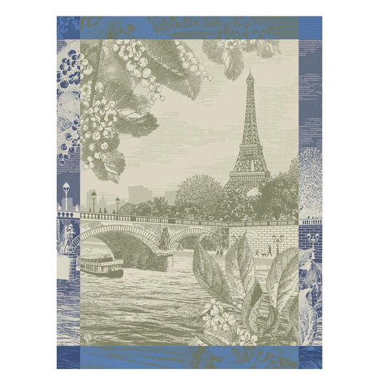 Table runner Instant Bucolique Chaton 50x150 cm linen - Le Jacquard Français Table runner Instant Bucolique Chaton 50x150 cm linen - Le Jacquard Français