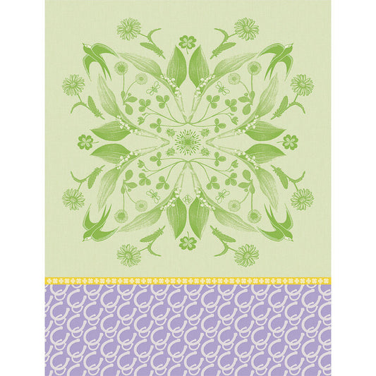 Le Jacquard Français Porte Bonheur Tea Towel - Green