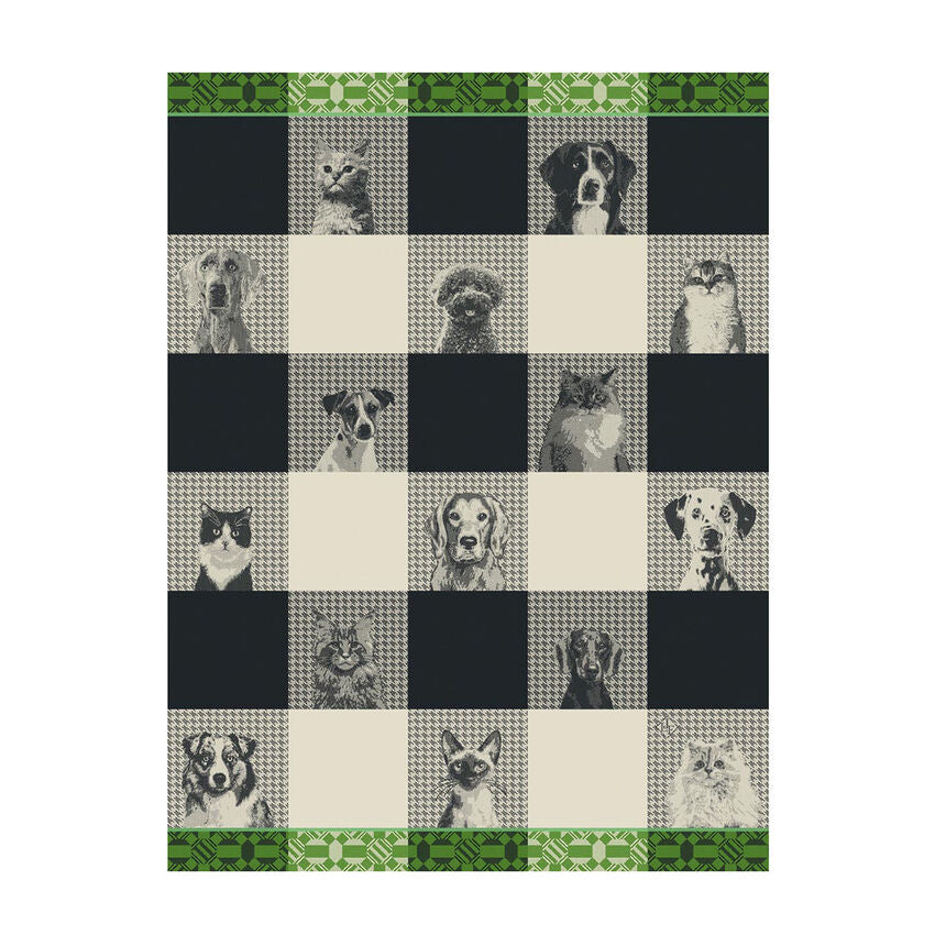 Le Jacquard Français Truffes Tea Towel - Black