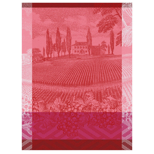 Le Jacquard Français Vignoble Tea towel - Pink