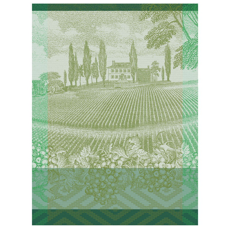 Le Jacquard Français Vignoble Tea towel - Green