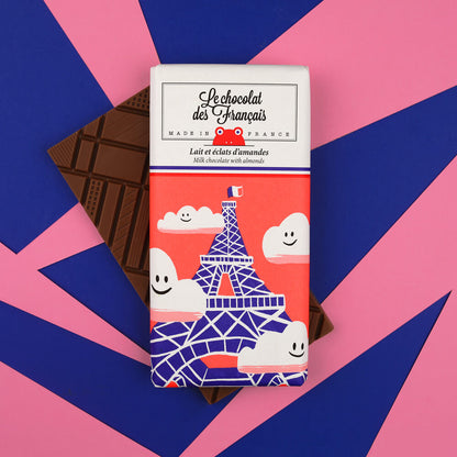 Milk Chocolate Almond Eiffel Tour Bar