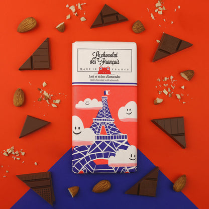 Milk Chocolate Almond Eiffel Tour Bar