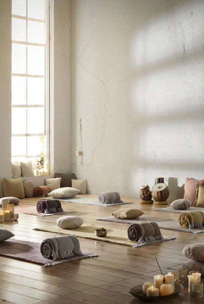 A Soft Idea Uniwaffle Textured Throw with Fringes- Sage, ASI