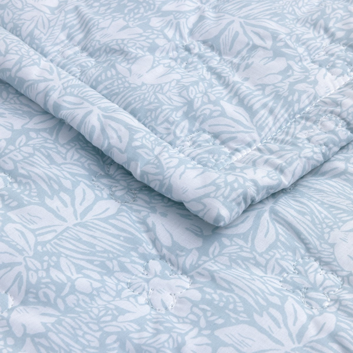 Yves Delorme Capri Quilted Coverlet - Aqua