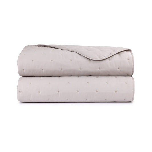 Yves Delorme Triomphe Quilted Coverlet - Loutre