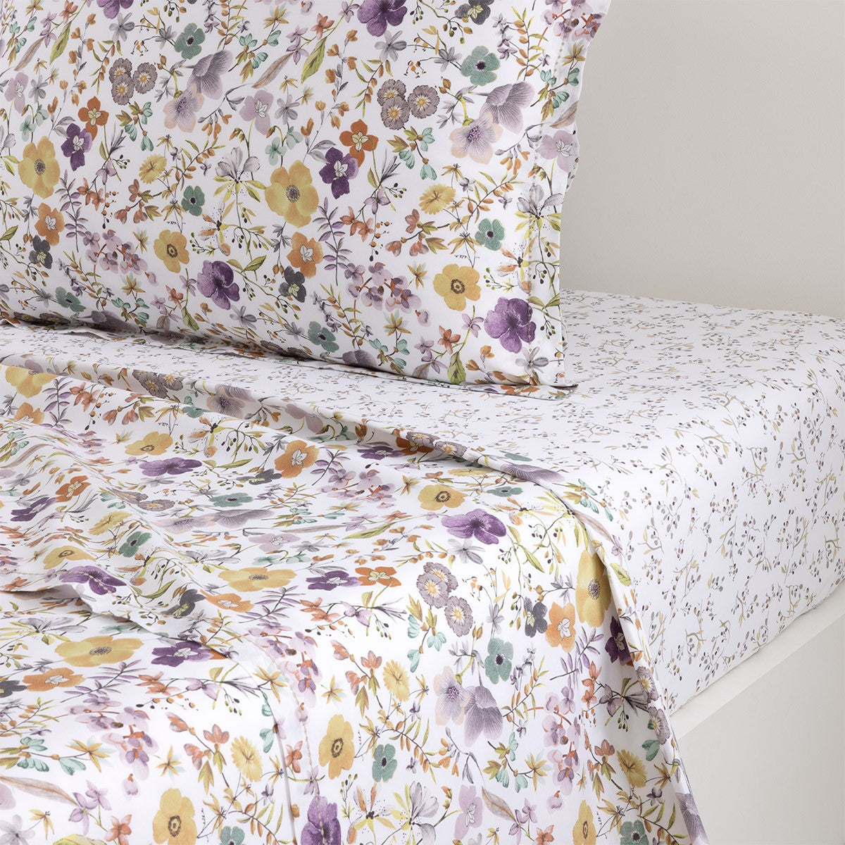 Yves Delorme Fleurs Flat Sheet