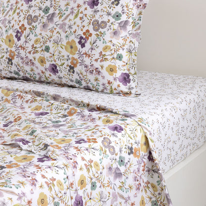 Yves Delorme Fleurs Flat Sheet