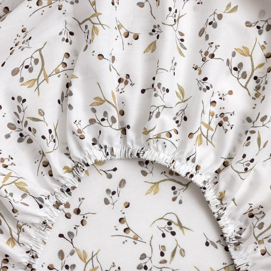 Yves Delorme Fleurs Fitted Sheet