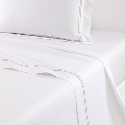 Yves Delorme Duo Flat Sheet - Loutre