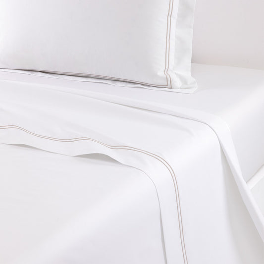 Yves Delorme Duo Flat Sheet - Loutre